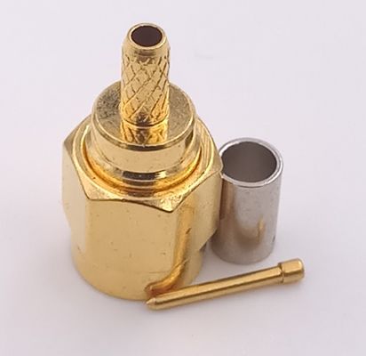 Straight 50 Ohms Wifi Antenna Sma Connector Male Pin Crimp For RG 178 Cable