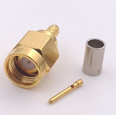Straight 50 Ohms Wifi Antenna Sma Connector Male Pin Crimp For RG 178 Cable