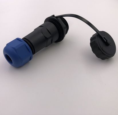 Female Circular Waterproof Connector M16 6 Mounting With Cables