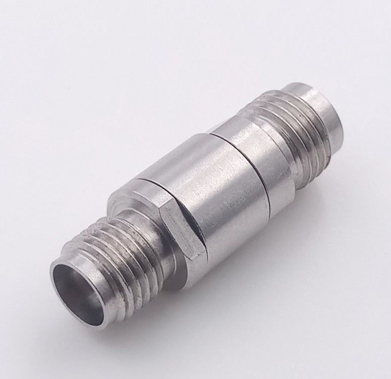40GHz 50 Ohm Waterproof Coaxial Connector RF 2.92mm Female To 2.4mm Female Adapter Connector VSWR 1:1.3